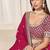 Pink Art Silk Embroidered Semi Stitched Lehenga Choli Size Up To 42