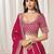 Pink Art Silk Embroidered Semi Stitched Lehenga Choli Size Up To 42
