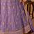 Lavender Organza Embroidered Semi Stitched Lehenga Choli Size Up To 42