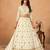 White Organza Embroidered Semi Stitched Lehenga Choli Size Up To 42