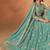 Sea Green Organza Embroidered Semi Stitched Lehenga Choli Size Up To 42