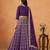 Violet Art Silk Embroidered Semi Stitched Lehenga Choli Size Up To 42