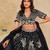 Black Art Silk Embroidered Semi Stitched Lehenga Choli Size Up To 42