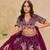 Purple Art Silk Embroidered Semi Stitched Lehenga Choli Size Up To 42