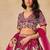Pink Art Silk Embroidered Semi Stitched Lehenga Choli Size Up To 42