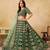 Green Art Silk Embroidered Semi Stitched Lehenga Choli Size Up To 42