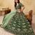 Green Art Silk Embroidered Semi Stitched Lehenga Choli Size Up To 42