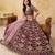 Purple Art Silk Embroidered Semi Stitched Lehenga Choli Size Up To 42