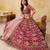 Pink Art Silk Embroidered Semi Stitched Lehenga Choli Size Up To 42