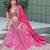 Pink Art Silk Embroidered Semi Stitched Lehenga Choli Size Up To 42