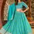 Blue Art Silk Embroidered Semi Stitched Lehenga Choli Size Up To 42