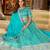 Blue Art Silk Embroidered Semi Stitched Lehenga Choli Size Up To 42