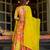 Yellow Art Silk Floral Print Semi Stitched Lehenga Choli Size Up To 42