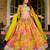 Yellow Art Silk Floral Print Semi Stitched Lehenga Choli Size Up To 42
