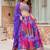 Violet Art Silk Floral Print Semi Stitched Lehenga Choli Size Up To 42