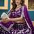 Violet Jacquard Embroidered Semi Stitched Lehenga Choli Size Up To 42