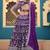 Violet Jacquard Embroidered Semi Stitched Lehenga Choli Size Up To 42