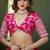 Pink Jacquard Embroidered Semi Stitched Lehenga Choli Size Up To 42
