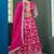 Pink Jacquard Embroidered Semi Stitched Lehenga Choli Size Up To 42