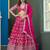 Pink Jacquard Embroidered Semi Stitched Lehenga Choli Size Up To 42