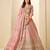 Pink Art Silk Embroidered Semi Stitched Lehenga Choli Size Up To 42