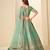 Green Art Silk Embroidered Semi Stitched Lehenga Choli Size Up To 42