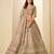 Beige Art Silk Embroidered Semi Stitched Lehenga Choli Size Up To 42