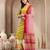 Women yellow solid print kurta palazzo with dupatta set stitched