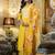 Rayon embroidered salwar kameez in yellow