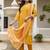 Rayon mustard printed salwar kameez