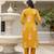 Rayon mustard printed salwar kameez