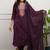 Rayon embroidered salwar suit in wine