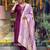Chanderi dark magenta embroidered salwar suit
