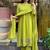 Light green chanderi silk embroidered anarkali suit