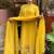 Mustard chanderi silk embroidered anarkali suit