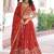 Fabulous Orange Sequins Silk Engagement Wear Lehenga Choli