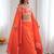Beautiful Orange Crepe Designer Lehenga Choli With Sequins Shrug