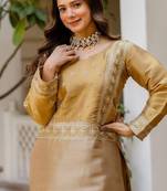 Antique gold viscose 2 piece set