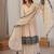 Beige embroidered palazzo set