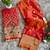 orange color paithani art silk saree 