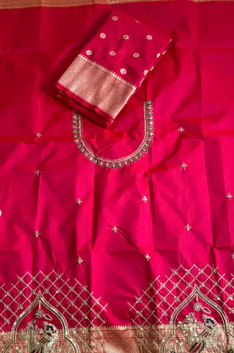 purple color paithani art silk saree 