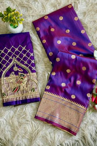 teal  color paithani art silk saree 