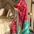 maroon color art silk saree with contrast blouse