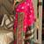 pink color art silk saree with contrast blouse
