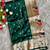 dark green  color paithanai art silk saree with blouse