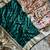 dark green  color paithanai art silk saree with blouse