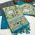 teal color paithani art silk saree with designer blouse