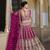 RANI PINK Pure Butterfly Net Embroidered Lehenga Choli with Dupatta     Sequins & Diamond Work Bridal Wedding
