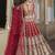 RED Pure Butterfly Net Embroidered Lehenga Choli with Dupatta     Sequins & Diamond Work Bridal Wedding
