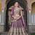 WINE Pure Butterfly Net Embroidered Lehenga Choli with Dupatta     Sequins & Diamond Work Bridal Wedding